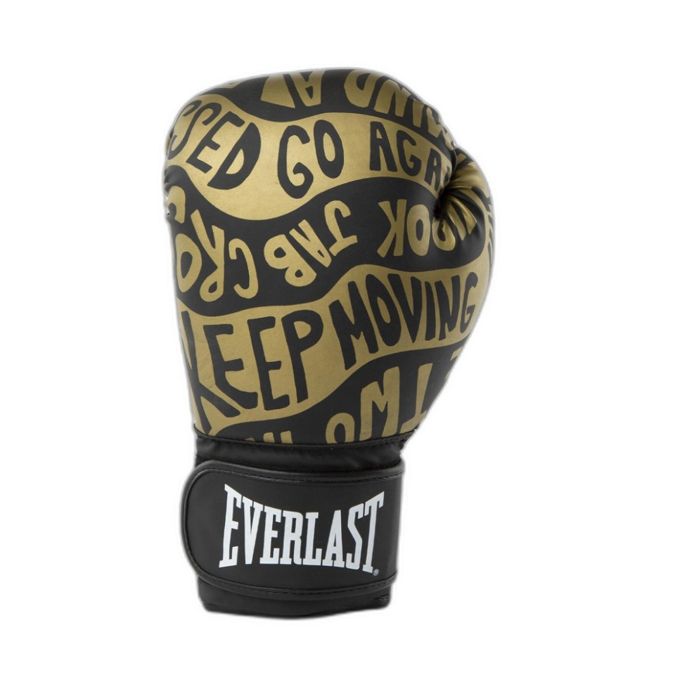 Боксерские перчатки SPARK BOXING GLOVES Everlast 919580-70-8112 черный, золотой 12 унций