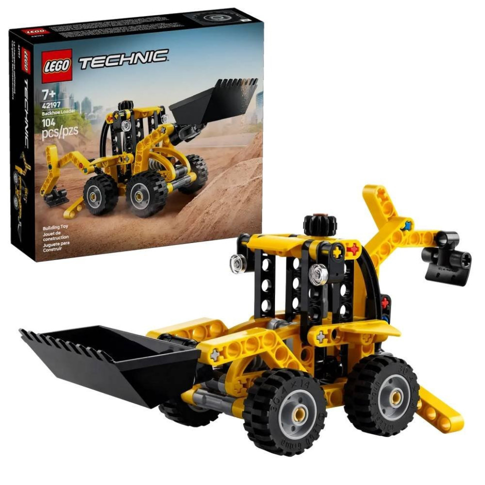 Конструктор Экскаватор-погрузчик LEGO 42197, 106 деталей