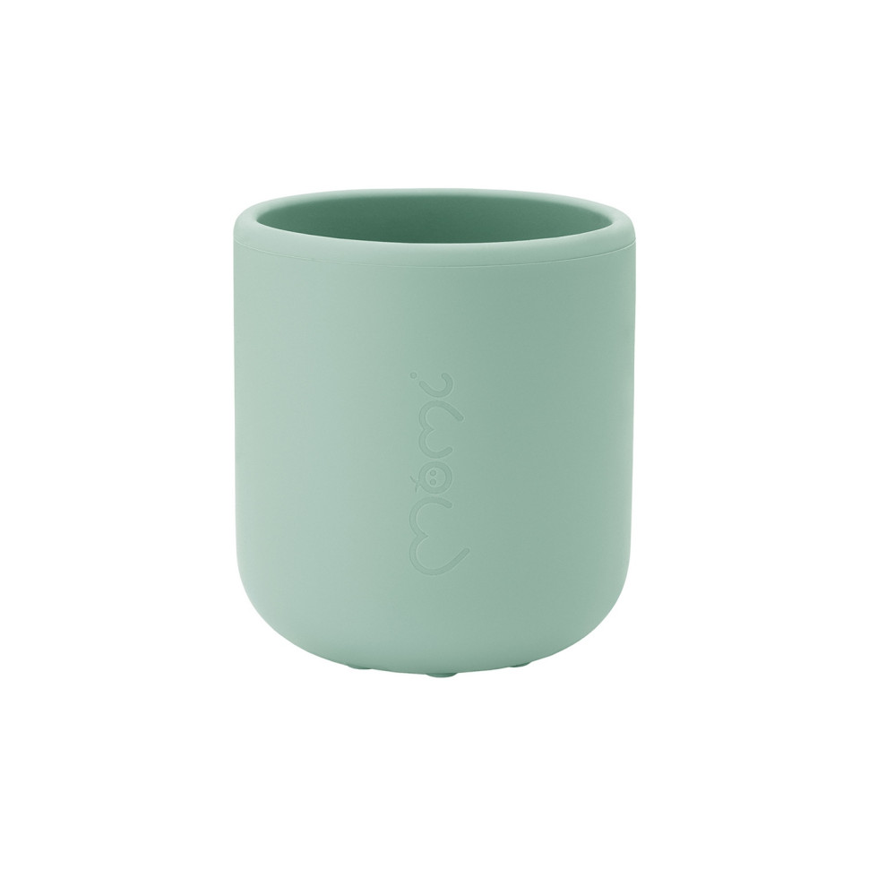 Детский набор посуды AMI MoMi AKCE00045 слюнявчик, столовые приборы, green