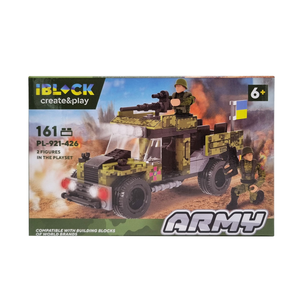 Детский конструктор Армия IBLOCK PL-921-426, 4 вида