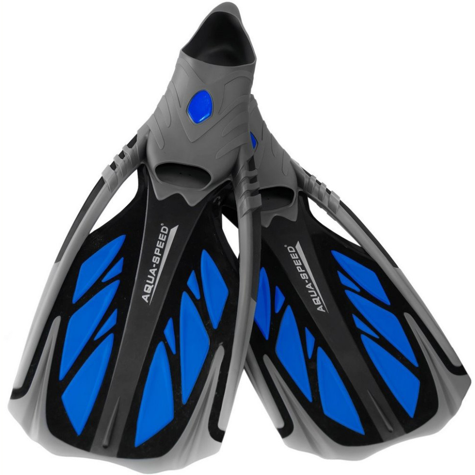 Ласти INOX Aqua Speed ​​553-11-38-39 синій, чорний, сірий, розмір 38-39