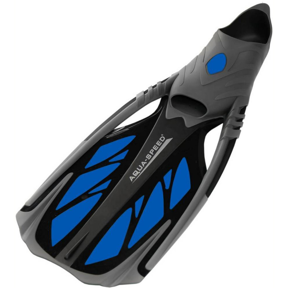 Ласти INOX Aqua Speed ​​553-11-38-39 синій, чорний, сірий, розмір 38-39