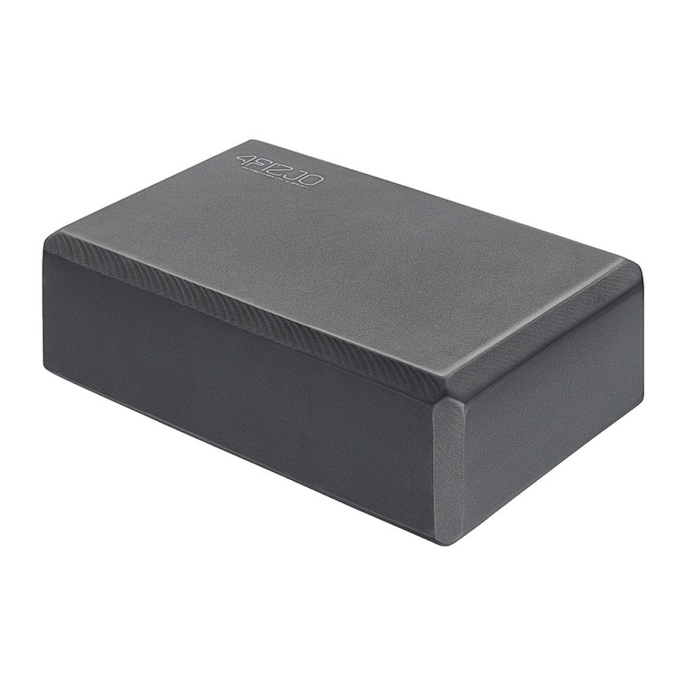Блок для йоги 4FIZJO 4FJ1387 Black, 23х15х7.6 см, черный