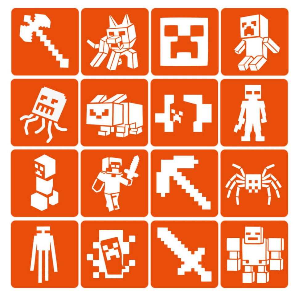 Набір трафаретів для біо-тату 