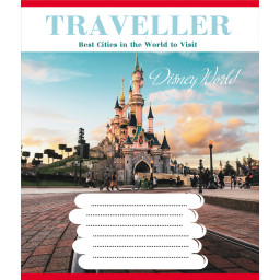 Тетрадь общая "Туристические места" Leader 096-630015K-4 в клеточку, 96 листов