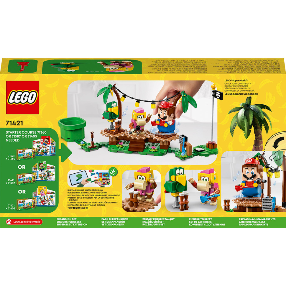 Конструктор LEGO Super Mario Импровизация в джунглях Дикси Конг. Дополнительный набор 71421, 174 детали