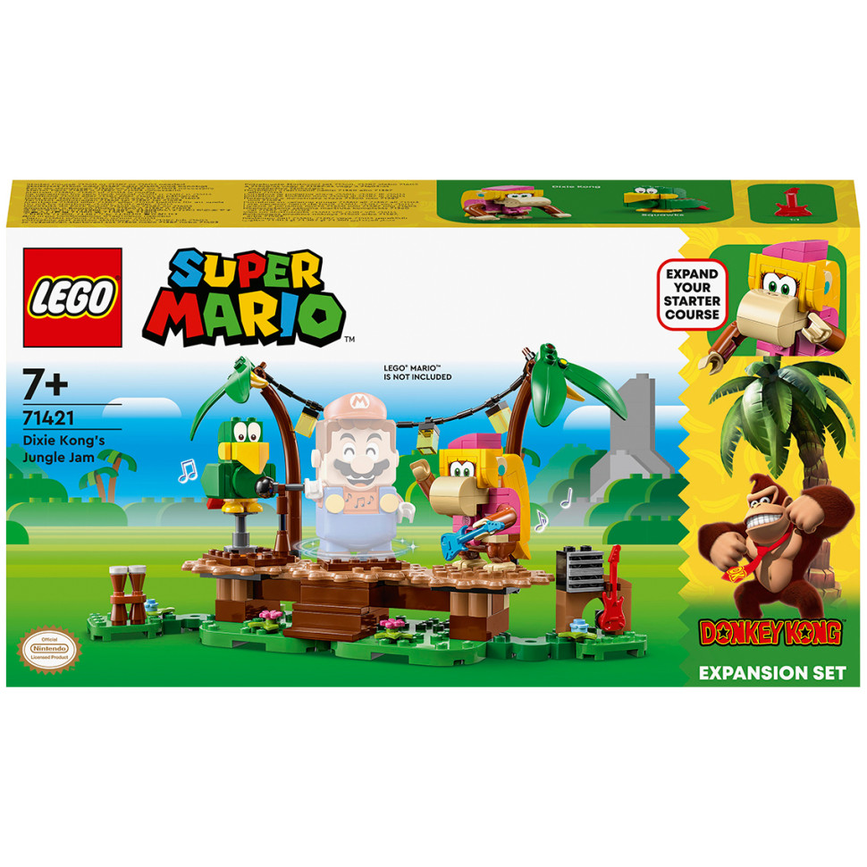 Конструктор LEGO Super Mario Импровизация в джунглях Дикси Конг. Дополнительный набор 71421, 174 детали