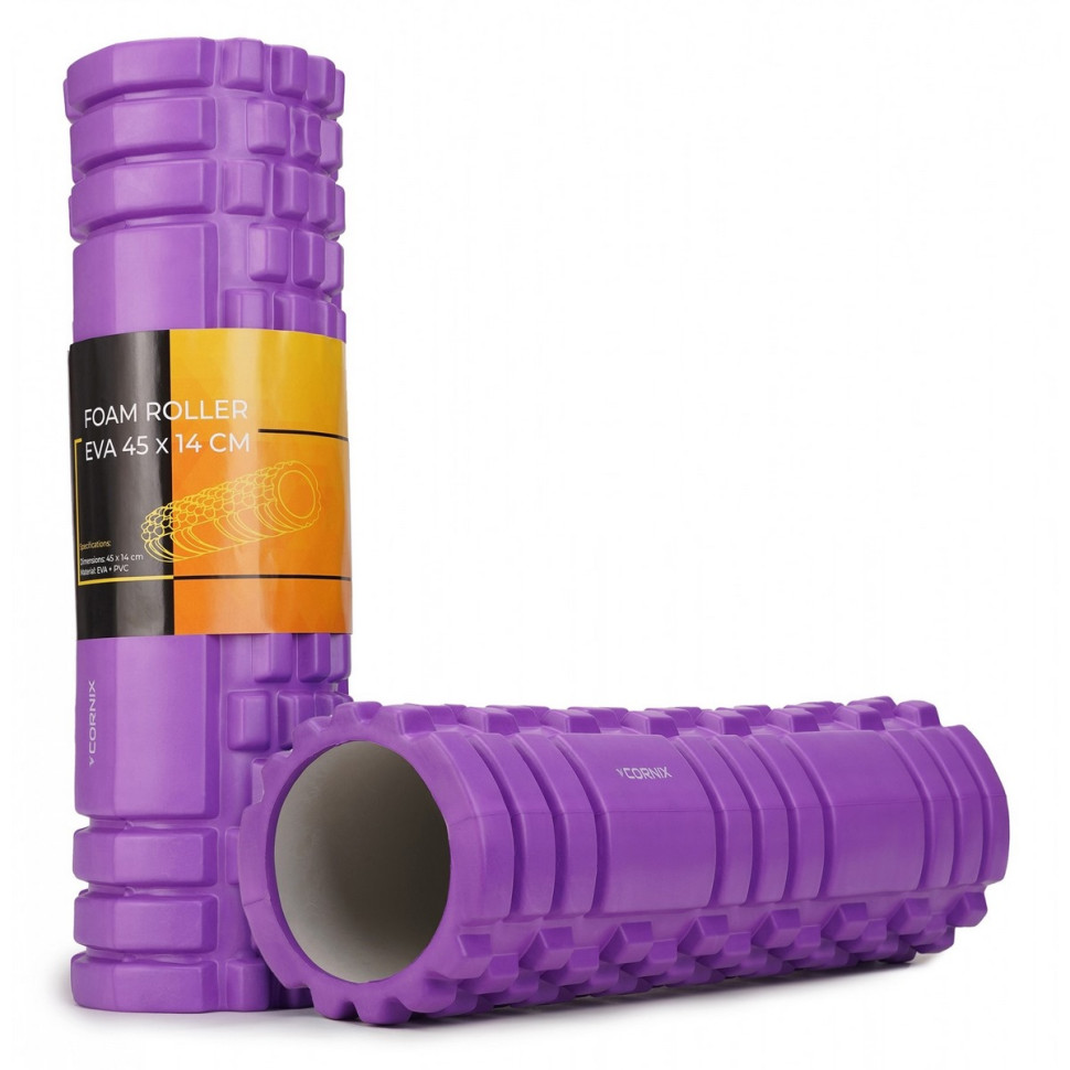 Массажный ролик Cornix XR-0042 EVA 45 x 14 см, Violet
