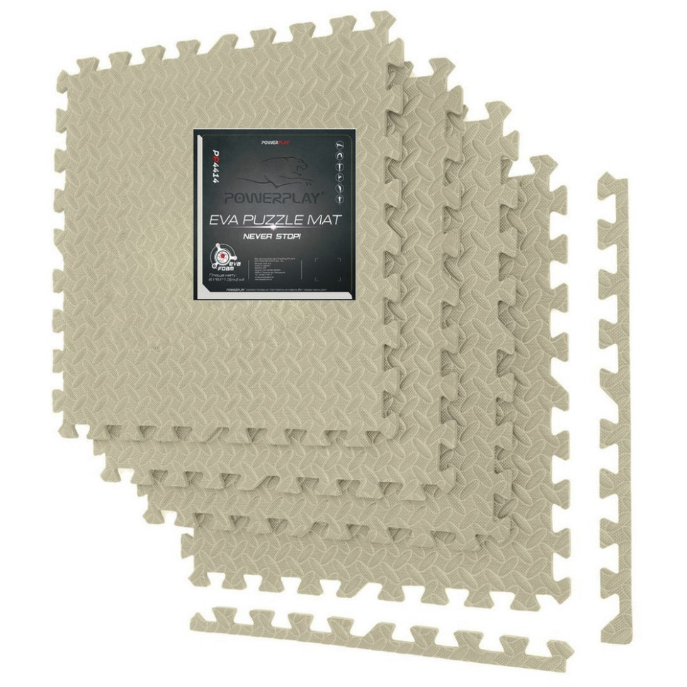 Мат-пазл (ласточкин хвост) Puzzle Mat PowerPlay PP_4414_Olive 120 x 120 x 1.2 см 