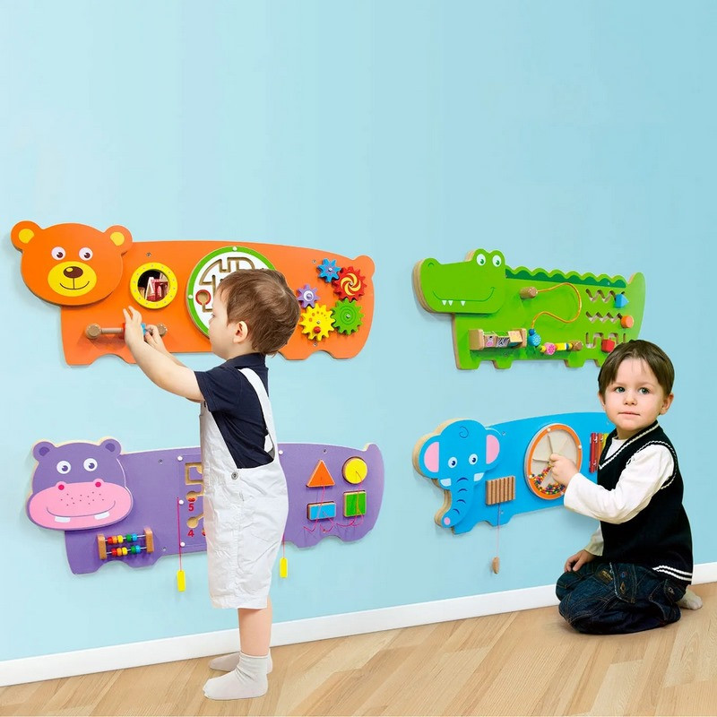 Бізіборд дитячий Крокодильчик Viga Toys 50469FSC