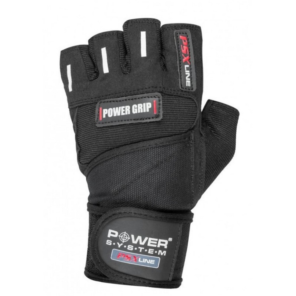 Рукавички для фітнесу Power Grip Power System PS-2800_M_Black, M 22 см