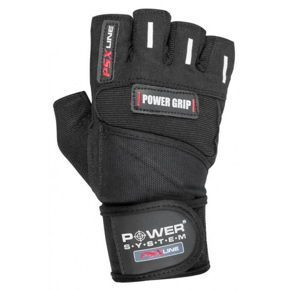 Рукавички для фітнесу Power Grip Power System PS-2800_M_Black, M 22 см