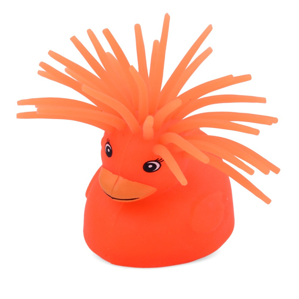 Детская игрушка Антистресс Уточка Bambi MS 3719(Orange) световые эффекты