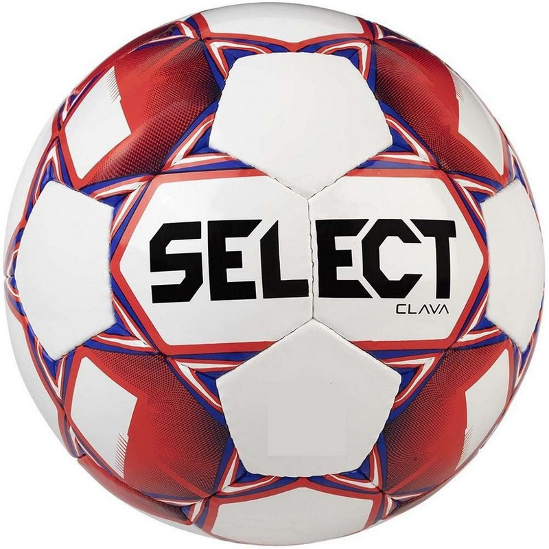 М'яч футбольний FB CLAVA Select 385414-198 білий, червоний, синій № 6