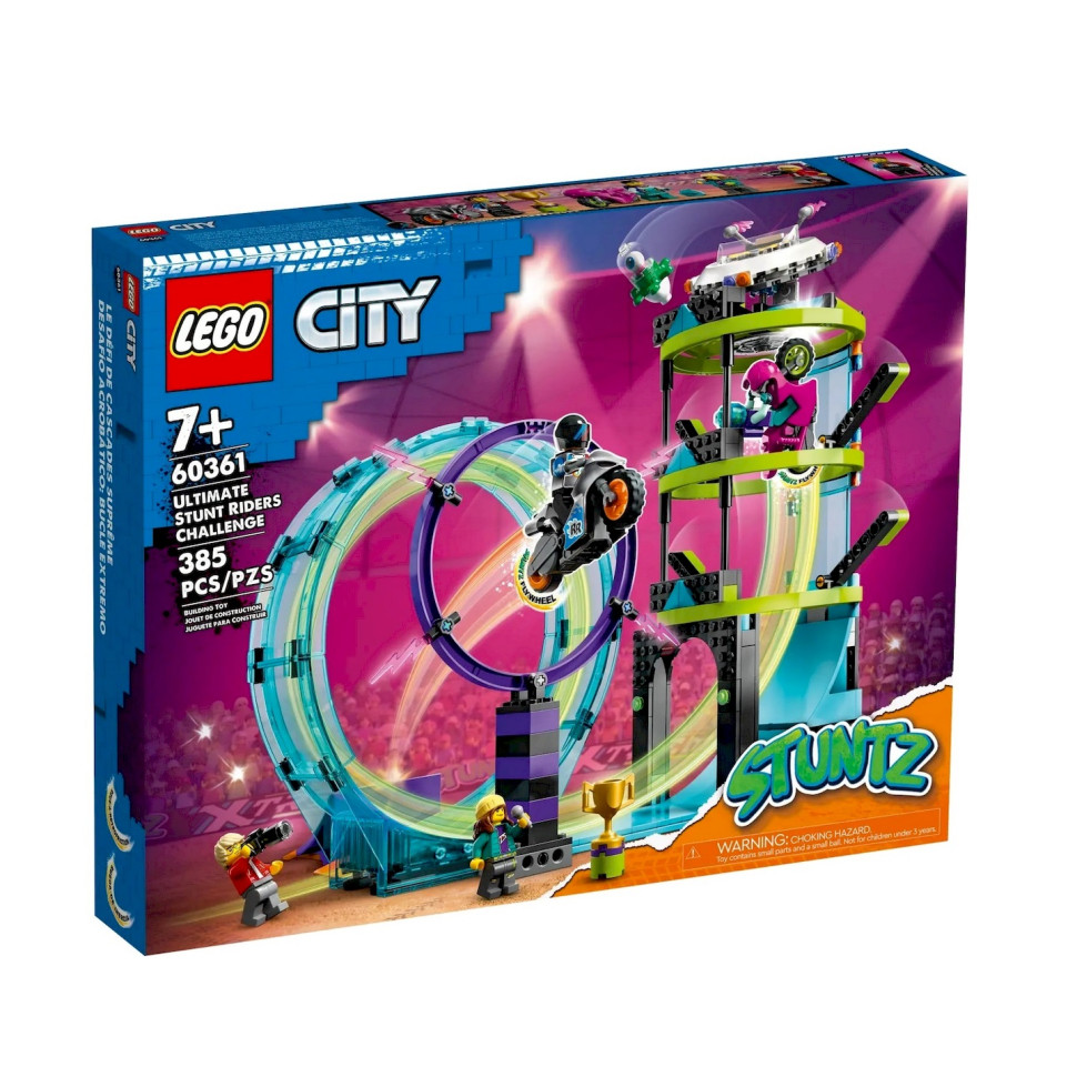 Конструктор Невероятная задача для каскадеров City Stuntz LEGO 60361, 385 деталей
