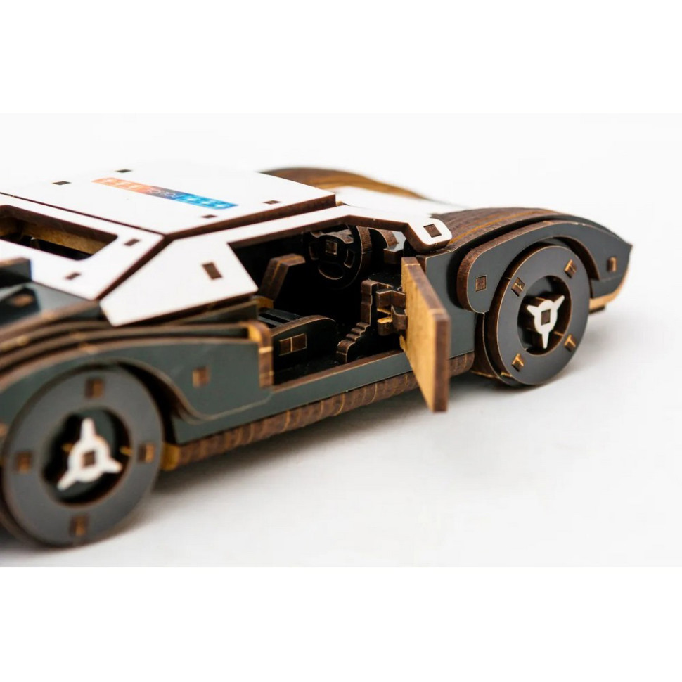 Деревянный 3D конструктор Fast car Gt PuzzleOK Puz-26916, 164 детали