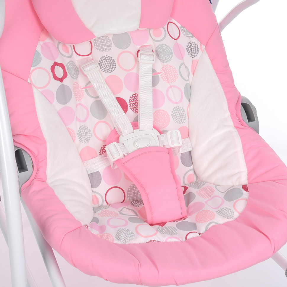 Детские качели-шезлонг El Camino ME 1028 Circles Pink
