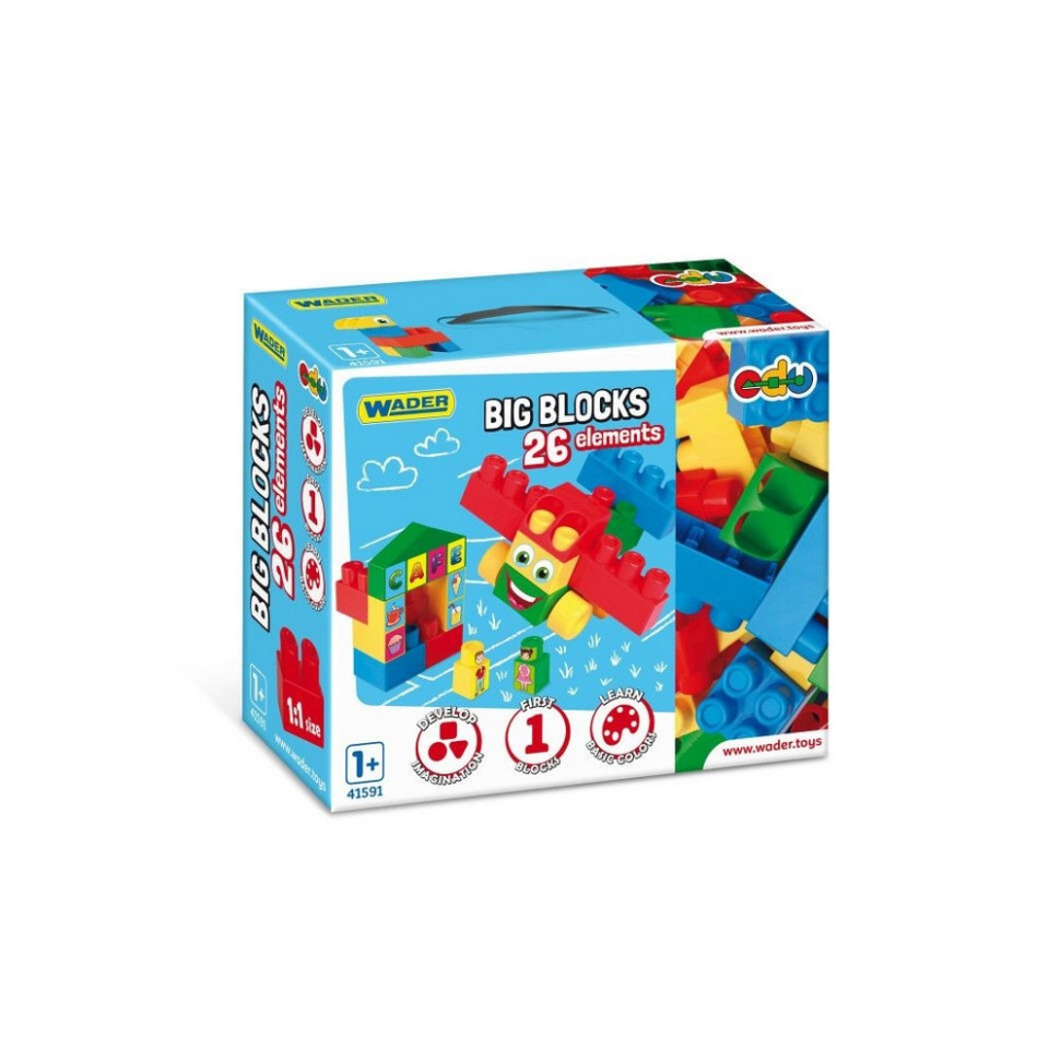 Дитячий конструктор «Big Blocks» Wader 41591, 26 елементів