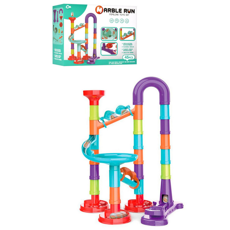 Игра лабиринт Marble Run Bambi 8804, 45 деталей