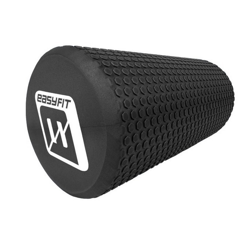 Массажный ролик Foam Roller EasyFit EF-2024-BK 30 см, Черный