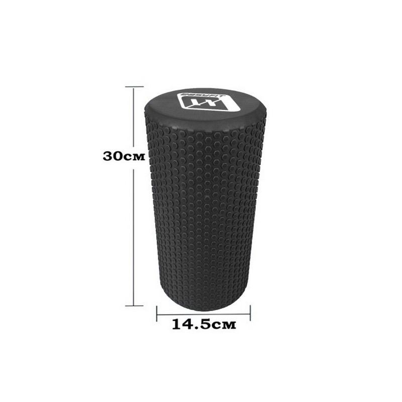 Массажный ролик Foam Roller EasyFit EF-2024-BK 30 см, Черный