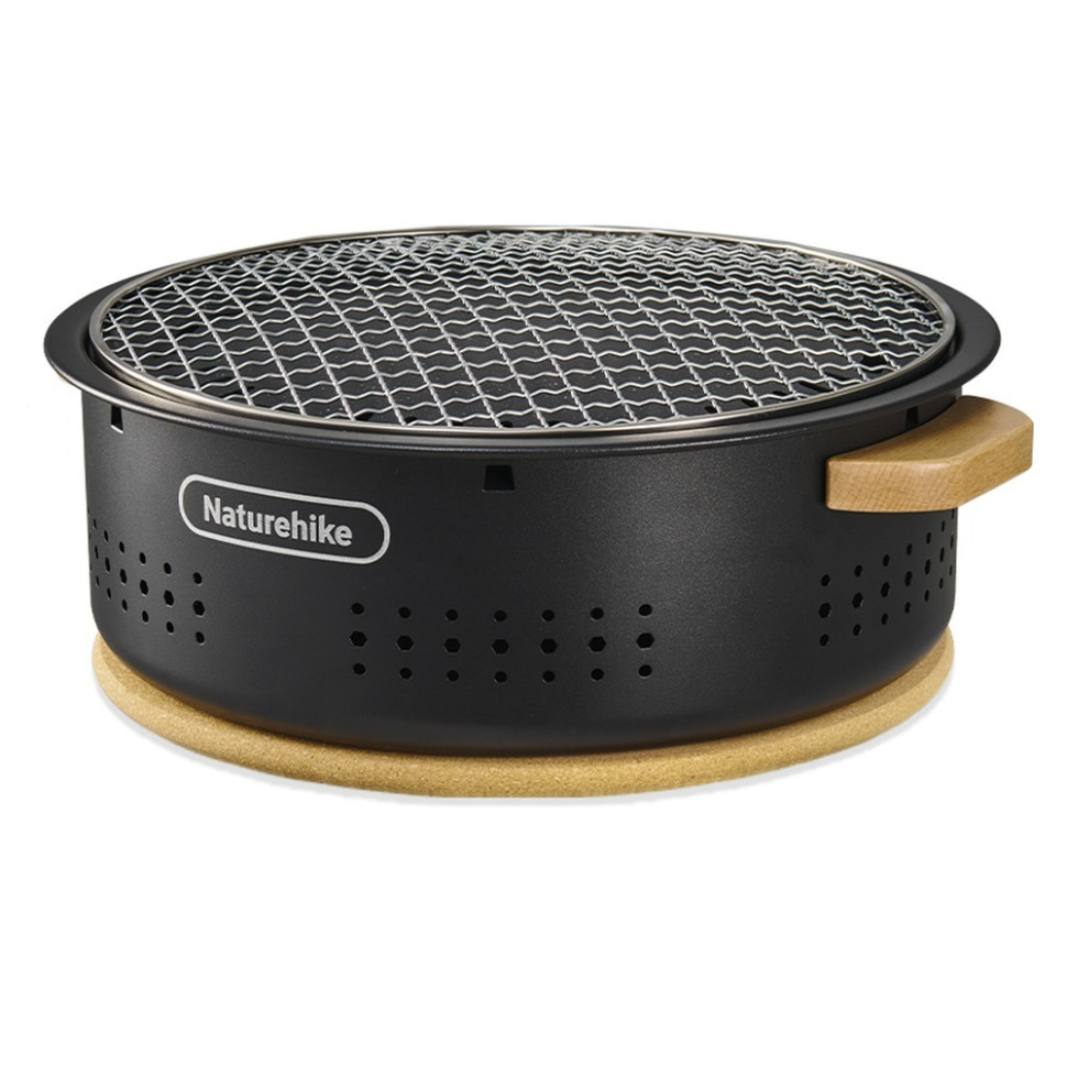 Настільна кругла піч з решіткою CNK2550CF010 Naturehike 6977465869364 зі сковорідкою
