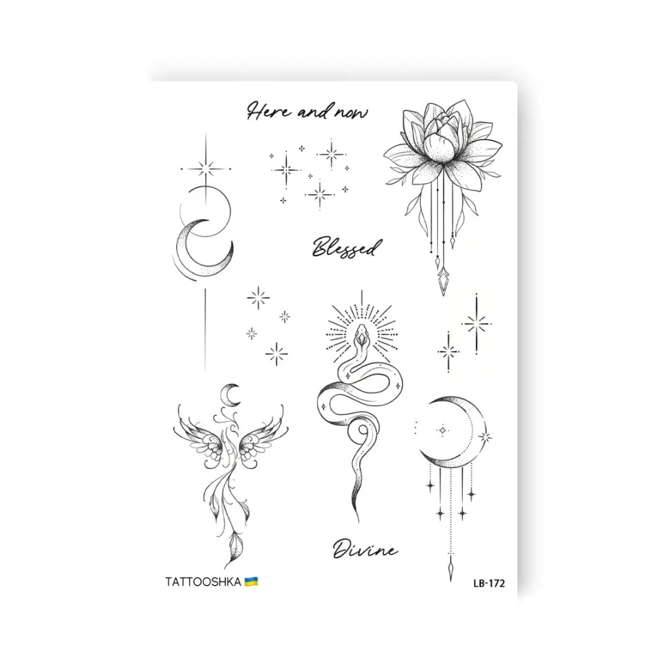 Набор временных татуировок BALANCE TATTOOSHKA LB-172