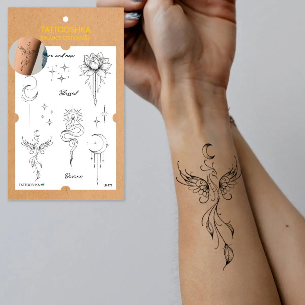 Набор временных татуировок BALANCE TATTOOSHKA LB-172