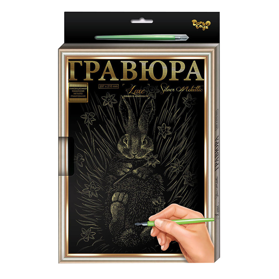 Гравюра А-4 Danko Toys L-GrA4-02 с рамкой