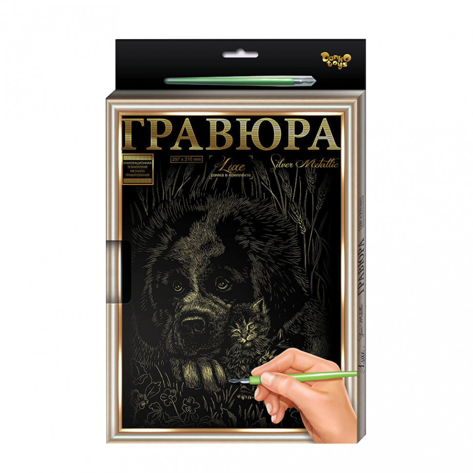 Гравюра А-4 Danko Toys L-GrA4-02 с рамкой