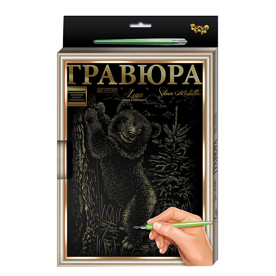 Гравюра А-4 Danko Toys L-GrA4-02 с рамкой