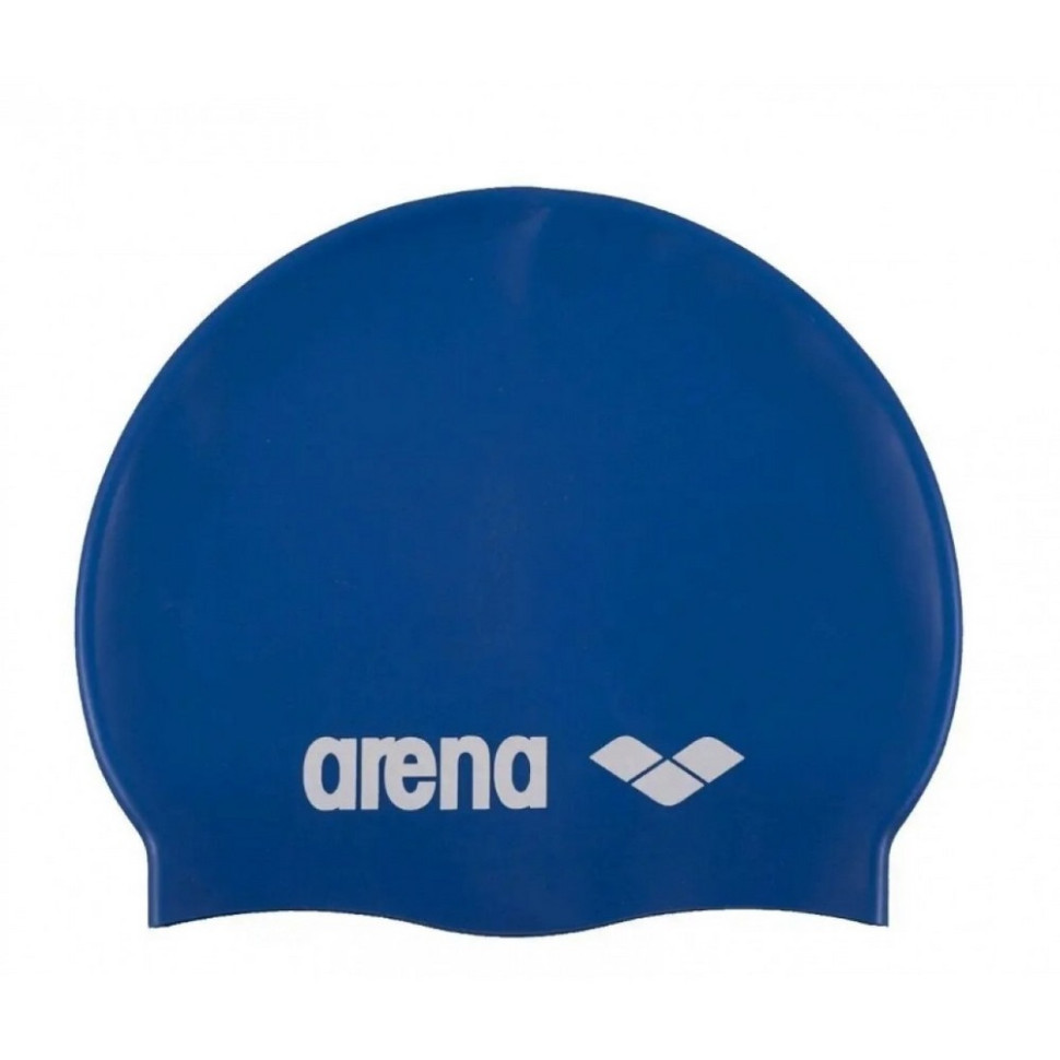 Шапка для плавания CLASSIC SILICONE Arena 91662-077 синий, белый, OSFM