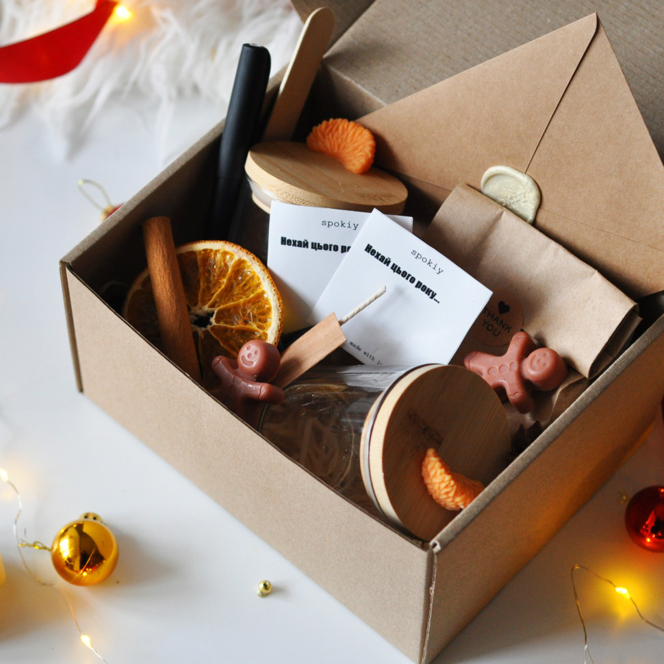 Новогодний набор для создания свечи 