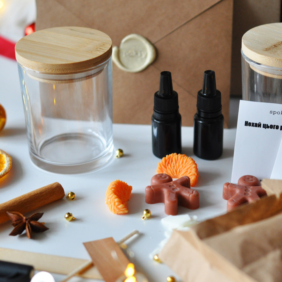 Новогодний набор для создания свечи 