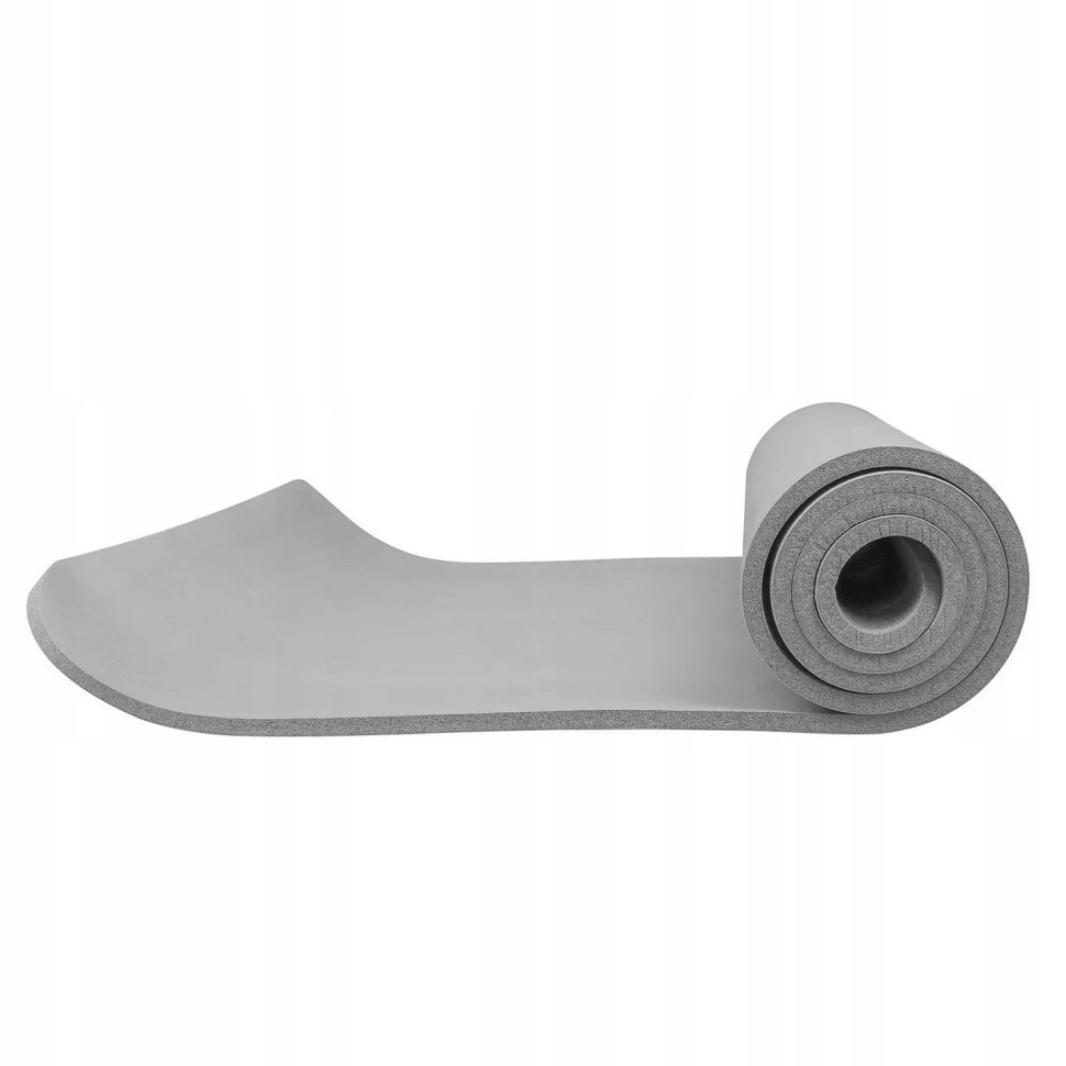 Коврик (мат) для йоги и фитнеса Springos YG0032 Grey, NBR 1 см