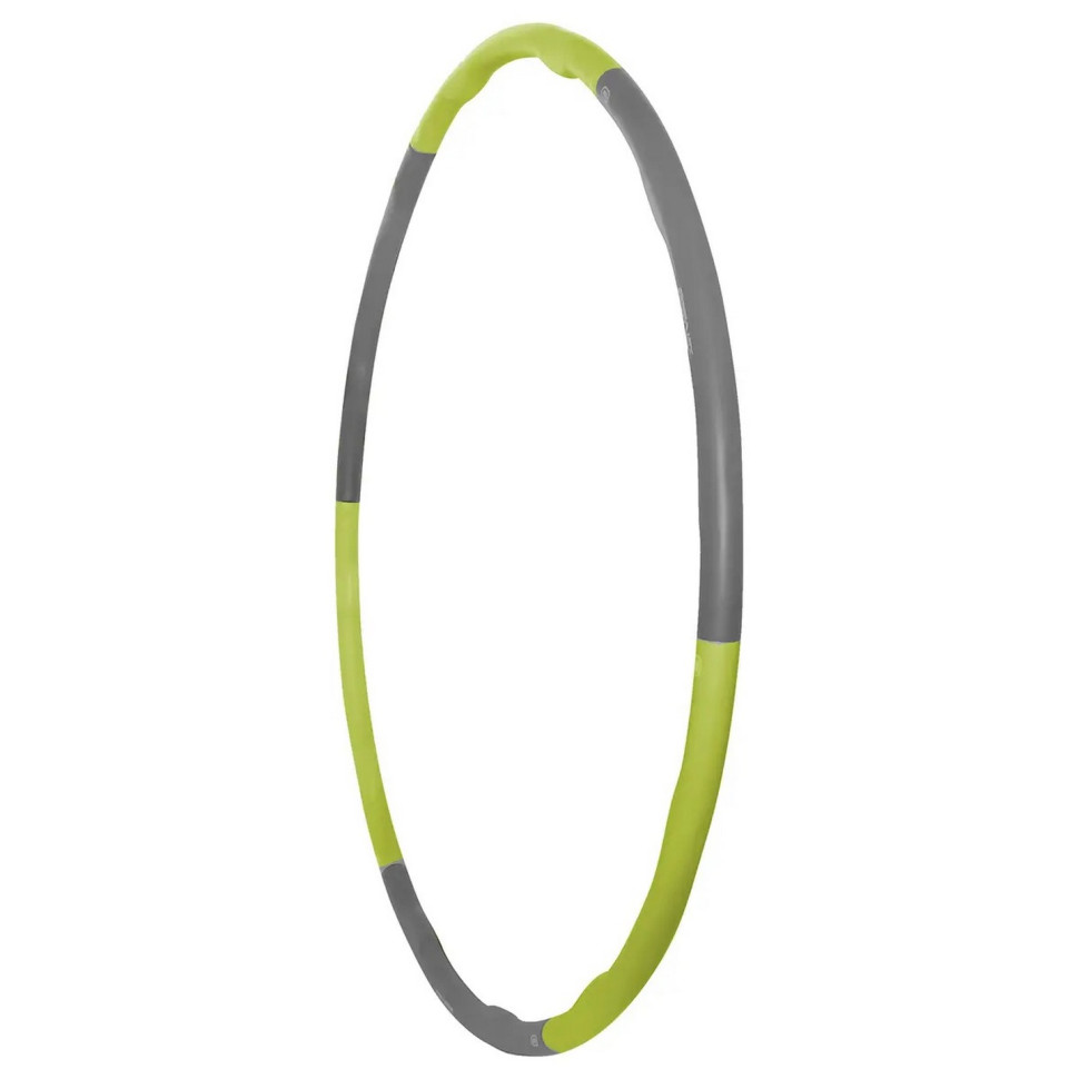 Обруч массажный Hula Hoop SportVida SV-HK0339, 100 см 1.2 кг, Grey/Green