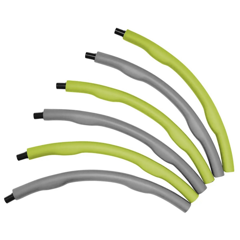 Обруч массажный Hula Hoop SportVida SV-HK0339, 100 см 1.2 кг, Grey/Green