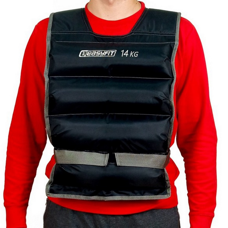 Жилет обважувальний EasyFit EF-VST-14 чорний 14 кг