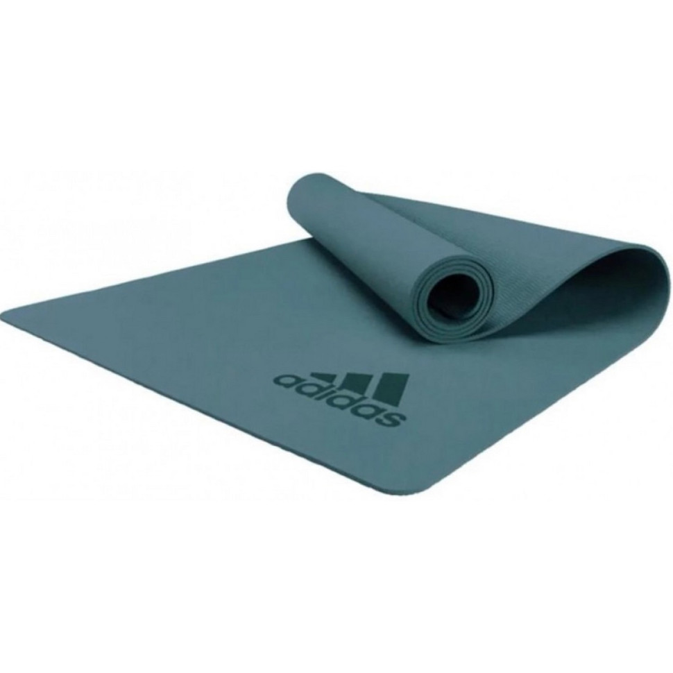 Коврик для йоги Premium Yoga Mat Adidas ADYG-10300RG, темно-зеленый 176 х 61 х 0,5 см