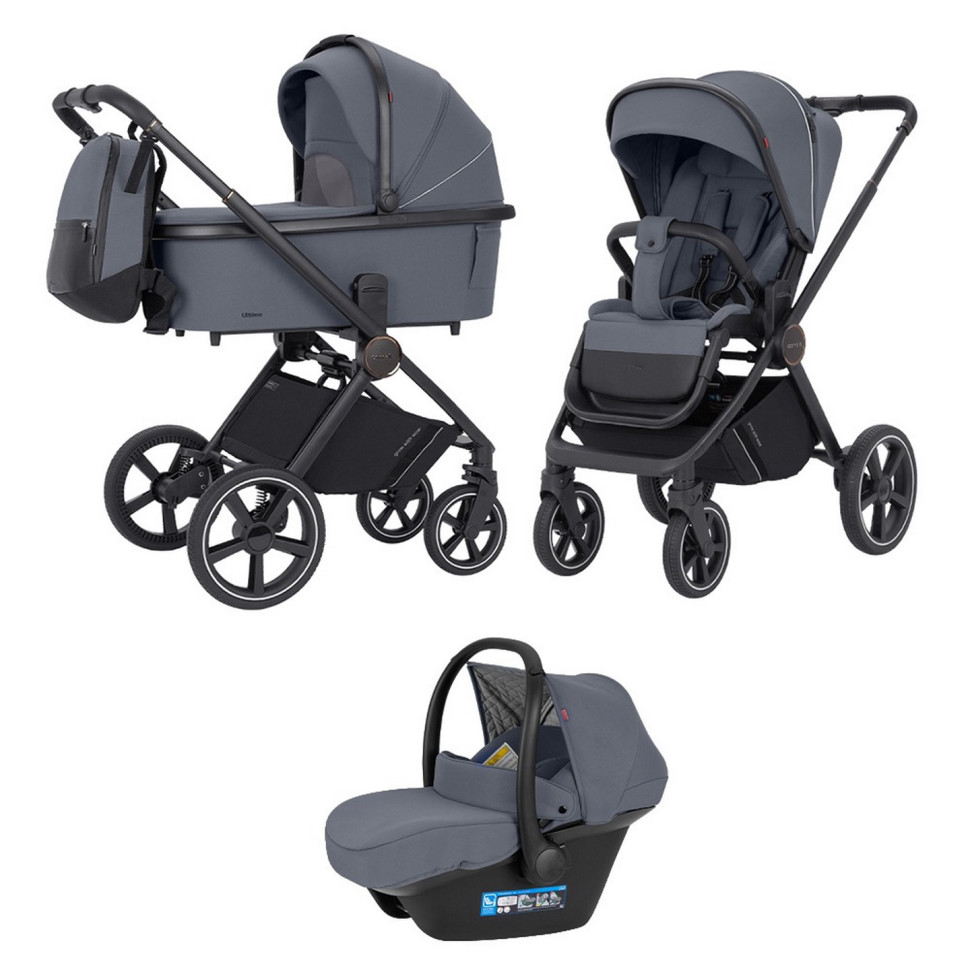 Детская универсальная коляска 3 в 1 Ultimo CRL-6519 CARRELLO CRL-6519 Cool Grey