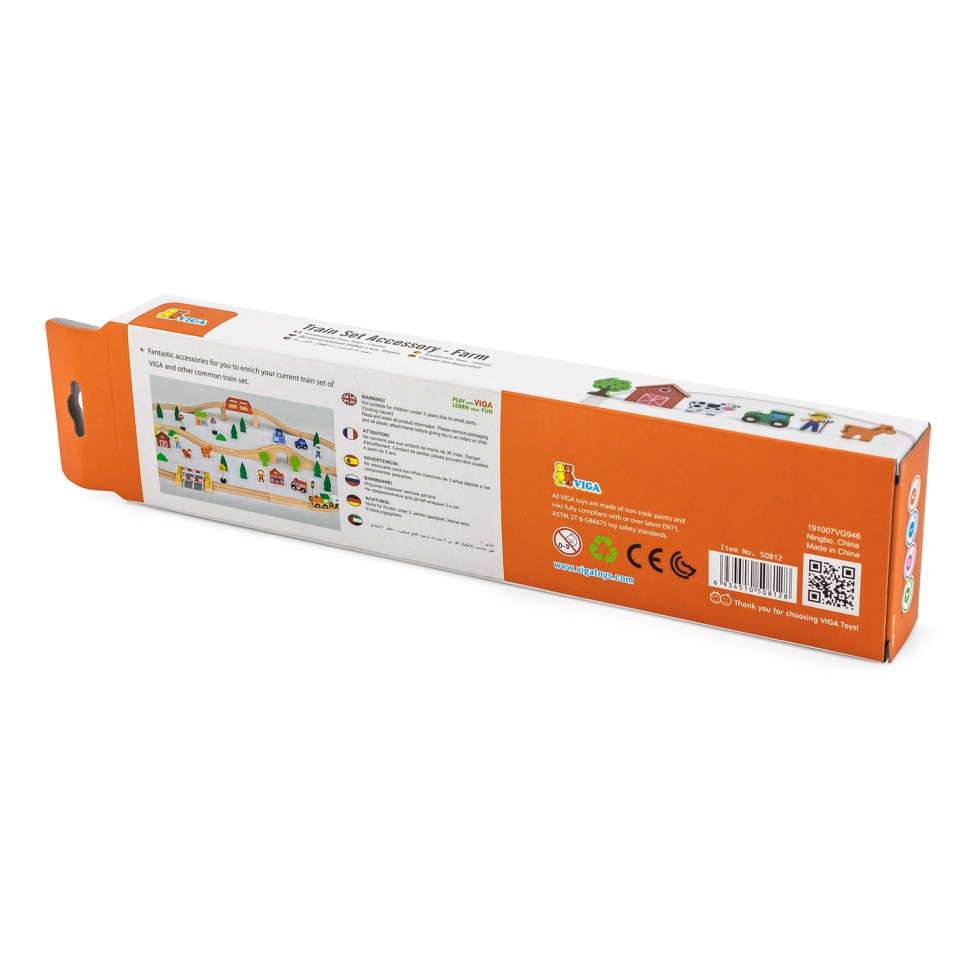 Игровой набор Ферма Viga Toys 50812 для железной дороги