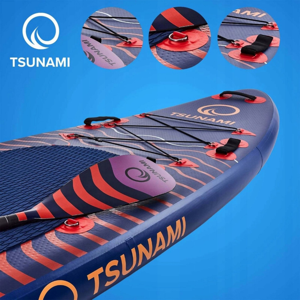 Надувная SUP доска Tsunami T05 с веслом Wave 350 см