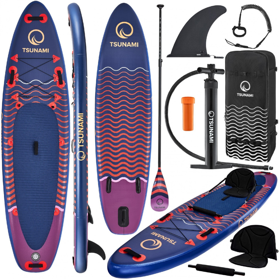 Надувная SUP доска Tsunami T05 с веслом Wave 350 см