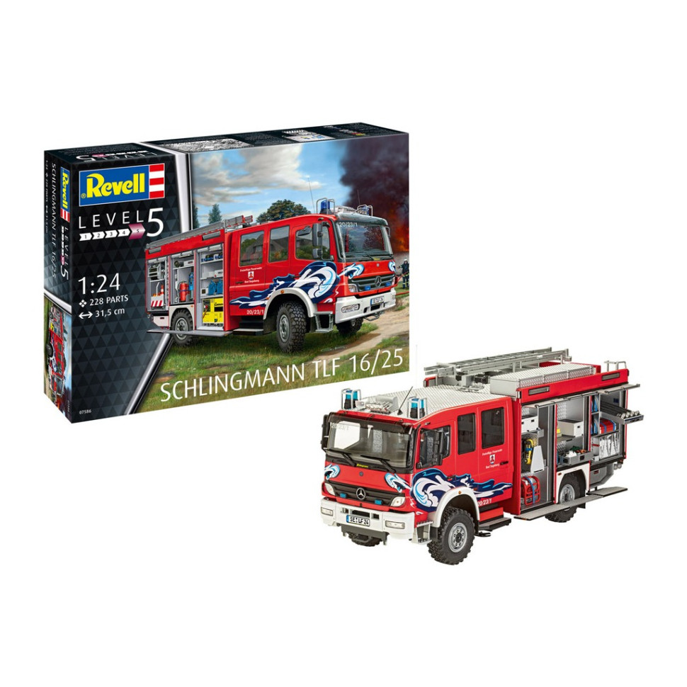 Збірна модель-копія Пожежна машина цистерна TLF 16/25 Revell RVL-07586 рівень 5, 1:24