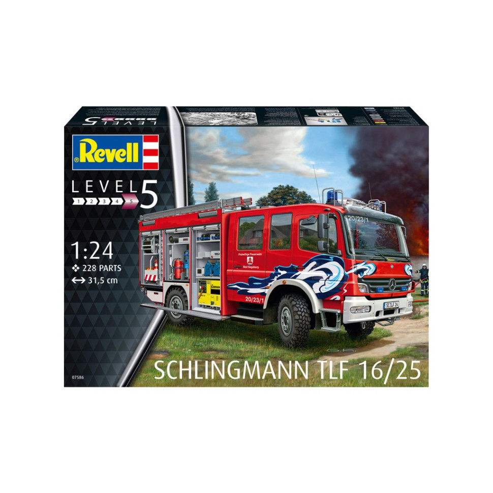 Збірна модель-копія Пожежна машина цистерна TLF 16/25 Revell RVL-07586 рівень 5, 1:24