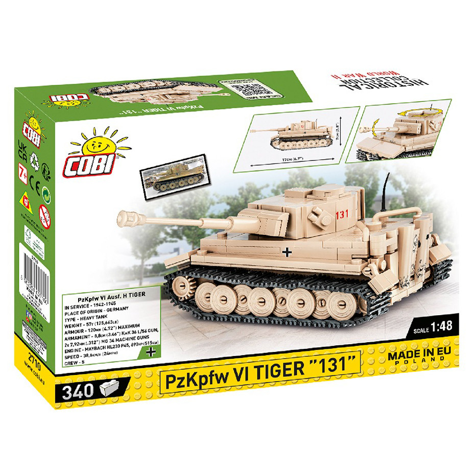Конструктор Танк Тигр 131 Друга Світова Війна COBI COBI-2710, 340 деталей
