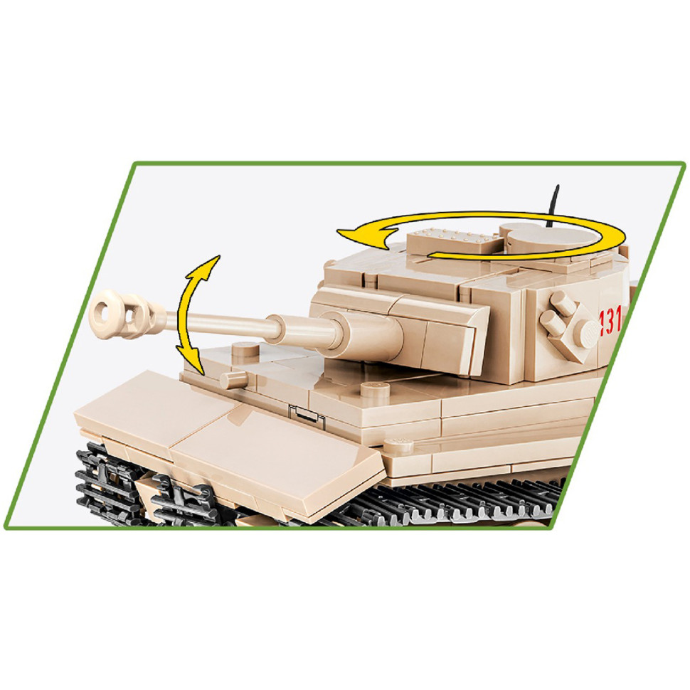 Конструктор Танк Тигр 131 Друга Світова Війна COBI COBI-2710, 340 деталей