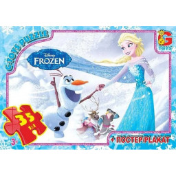Пазл дитячий "Frouzen" Крижане Серце G-Toys FR052, 35 елементів