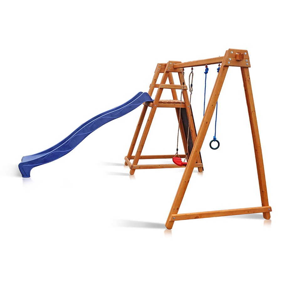Дитяча гірка 3-х метрова SportBaby Babyland-8 гойдалка та кільця