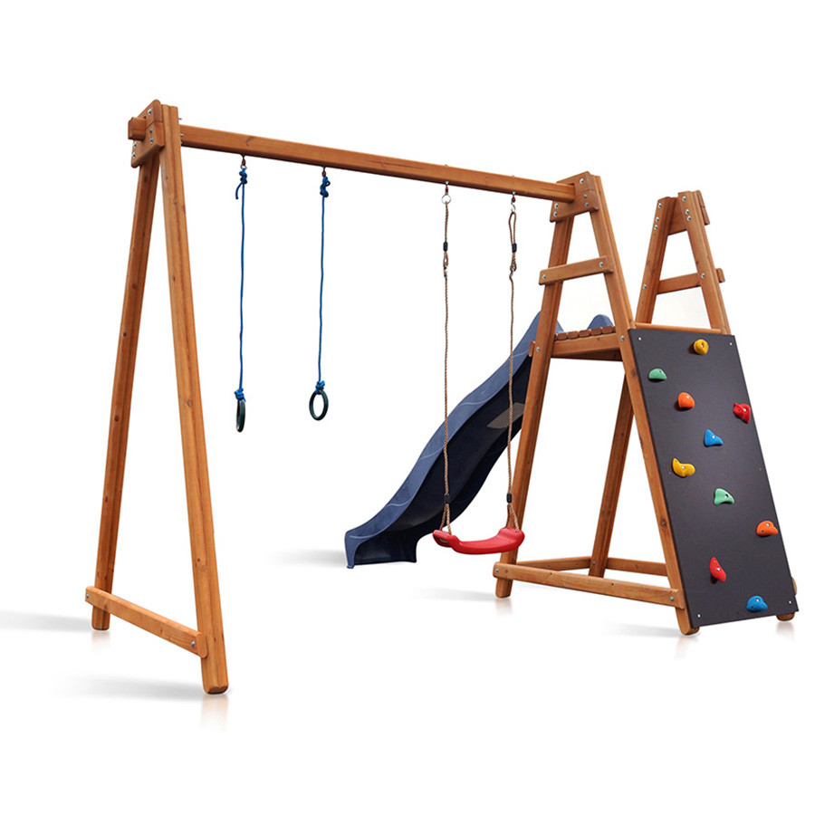 Дитяча гірка 3-х метрова SportBaby Babyland-8 гойдалка та кільця